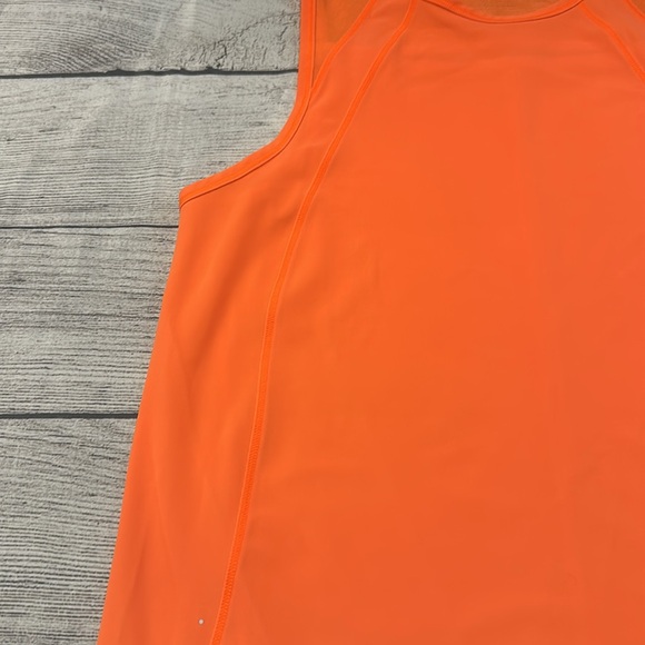🍋Women’s Lululemon Sculpt Tank no size tag PTP approx 16” bright neon orange 🍋 - Picture 3 of 12